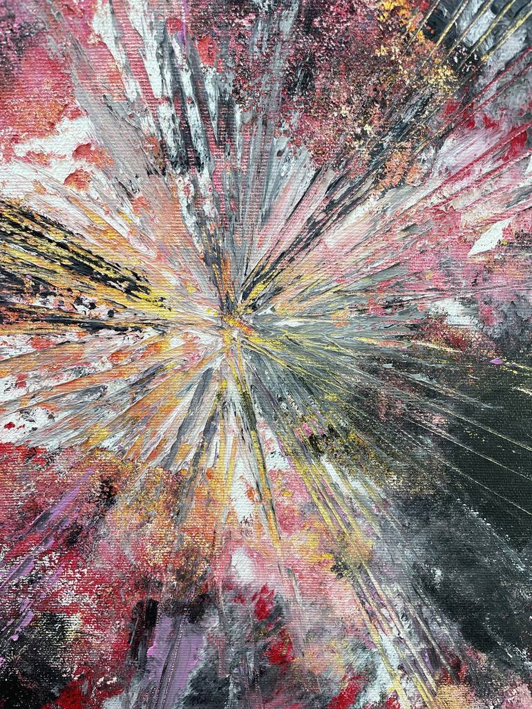 Original Abstract Outer Space Painting by Sophie Gaiardo