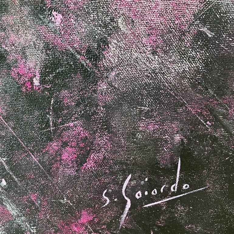 Original Abstract Outer Space Painting by Sophie Gaiardo