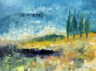 Original Abstract Expressionism Landscape Paintings by Sophie Gaiardo
