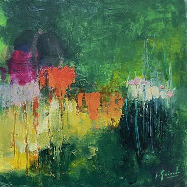 Original Abstract Garden Painting by Sophie Gaiardo