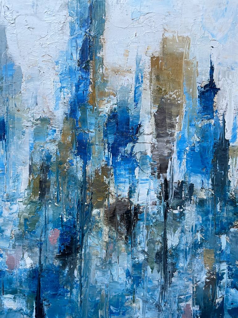 Original Abstract Cities Painting by Sophie Gaiardo