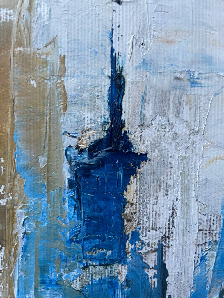 Original Abstract Cities Painting by Sophie Gaiardo