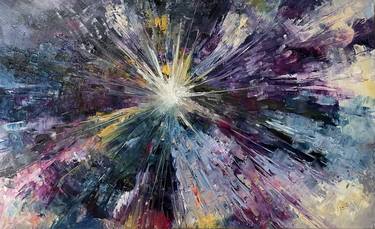 Original Abstract Outer Space Paintings by Sophie Gaiardo