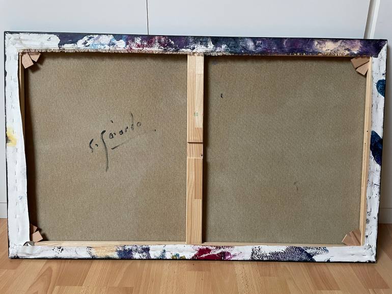 Original Abstract Outer Space Painting by Sophie Gaiardo