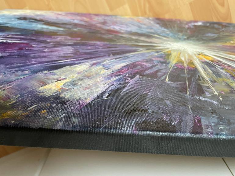 Original Abstract Outer Space Painting by Sophie Gaiardo