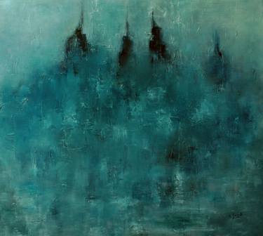 Print of Abstract Cities Paintings by Sophie Gaiardo