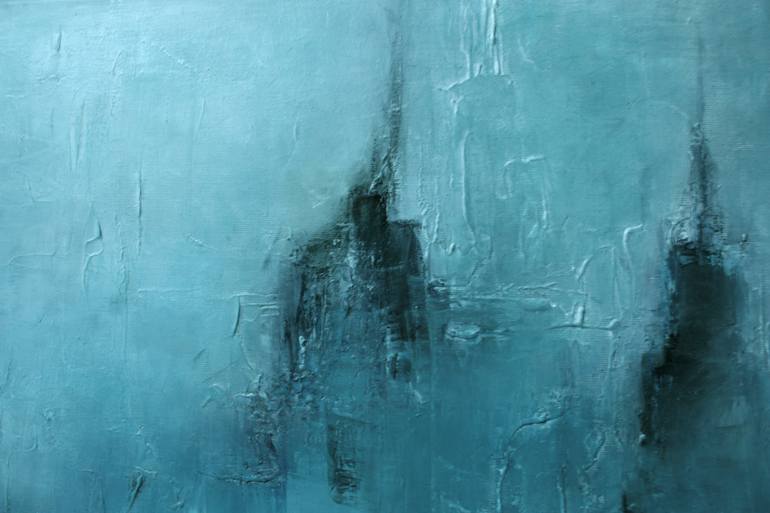 Original Abstract Cities Painting by Sophie Gaiardo