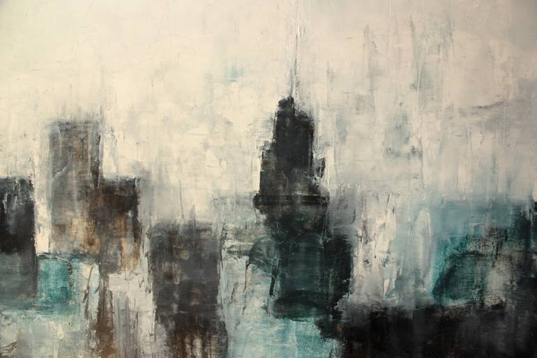 Original Abstract Cities Painting by Sophie Gaiardo