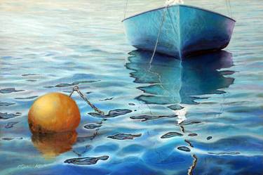 Print of Realism Sailboat Paintings by Miki Karni