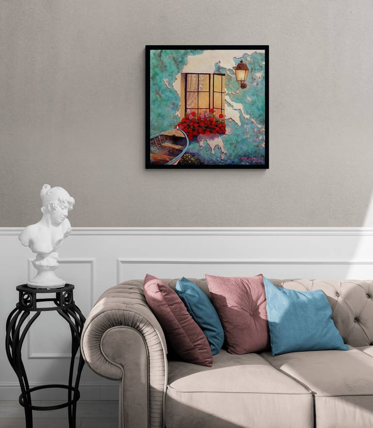 Original Surrealism Home Painting by Miki Karni