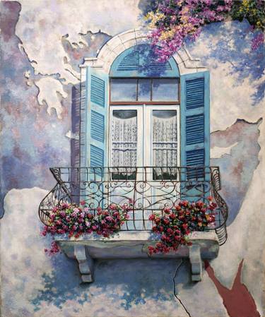 Original Photorealism Typography Painting by Miki Karni