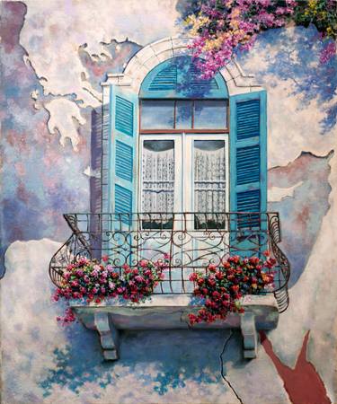 Original Photorealism Typography Painting by Miki Karni