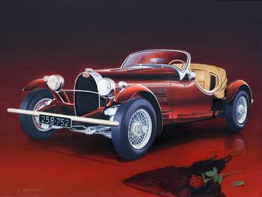 Print of Automobile Paintings by Miki Karni