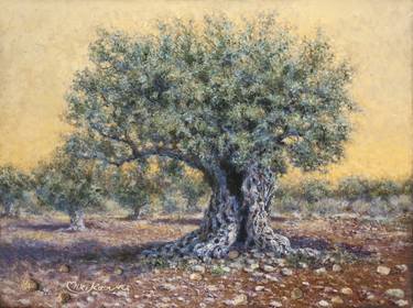 Print of Fine Art Tree Paintings by Miki Karni