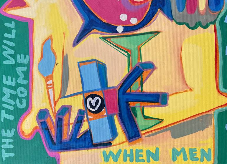 Original Pop Art Animal Painting by Fredi Gertsch