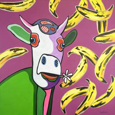 Original Pop Art Animal Paintings by Fredi Gertsch