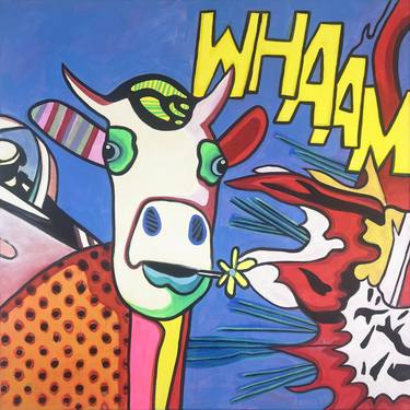 Original Pop Art Animal Paintings by Fredi Gertsch