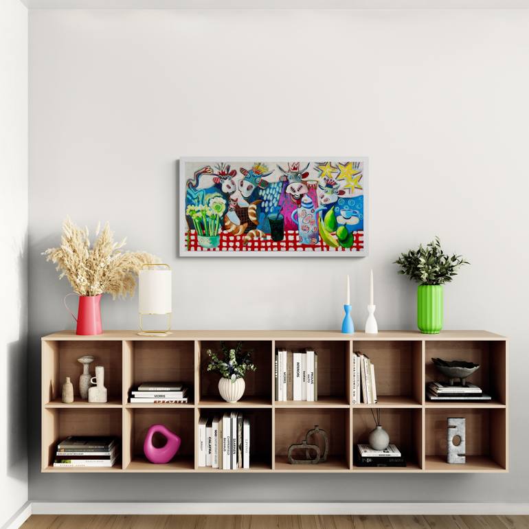 Original Pop Art Animal Painting by Fredi Gertsch