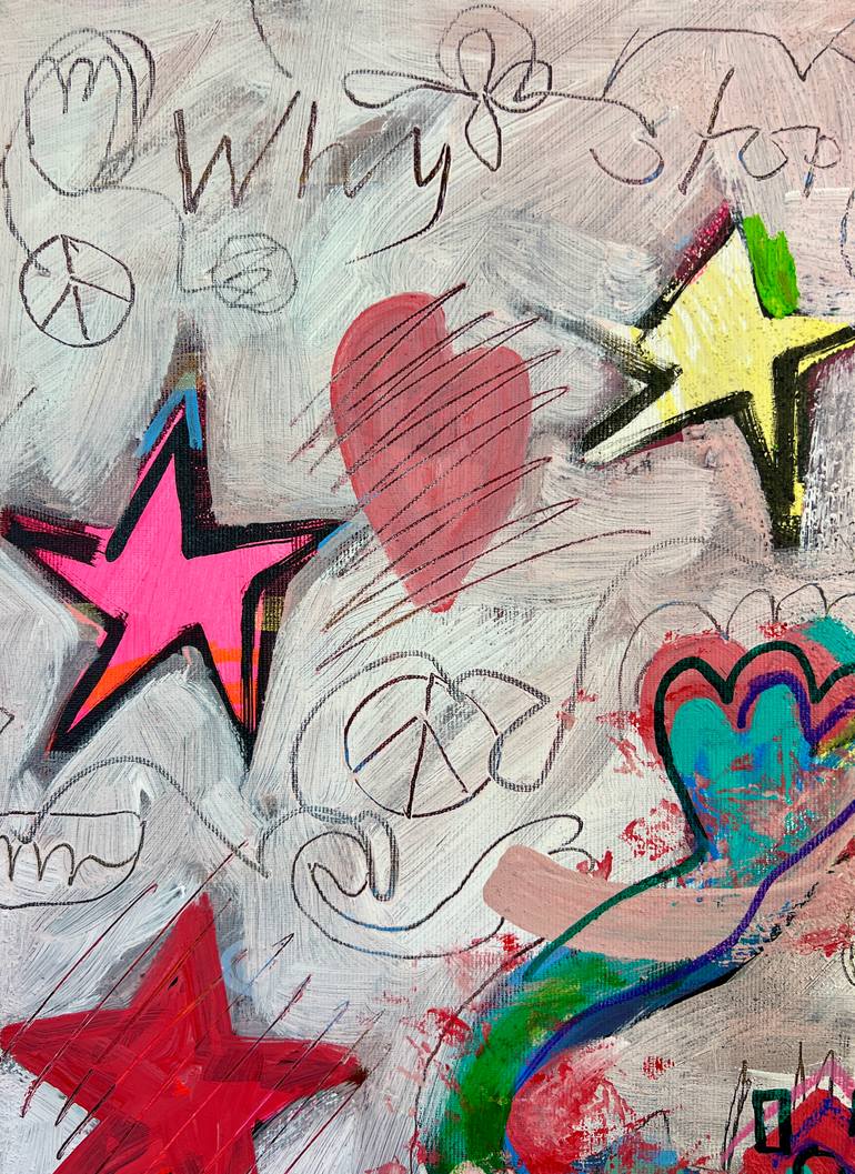 Original Abstract Expressionism Animal Painting by Fredi Gertsch