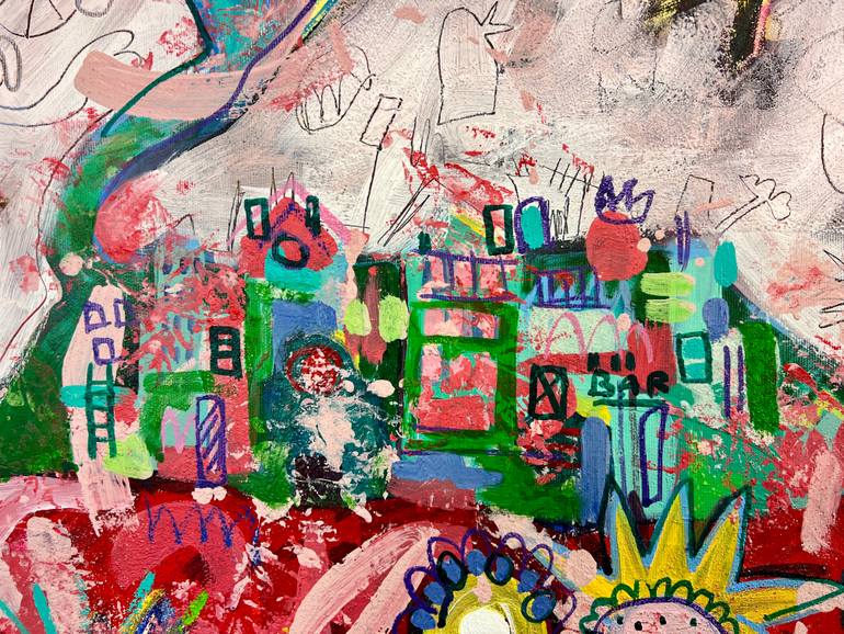 Original Abstract Expressionism Animal Painting by Fredi Gertsch