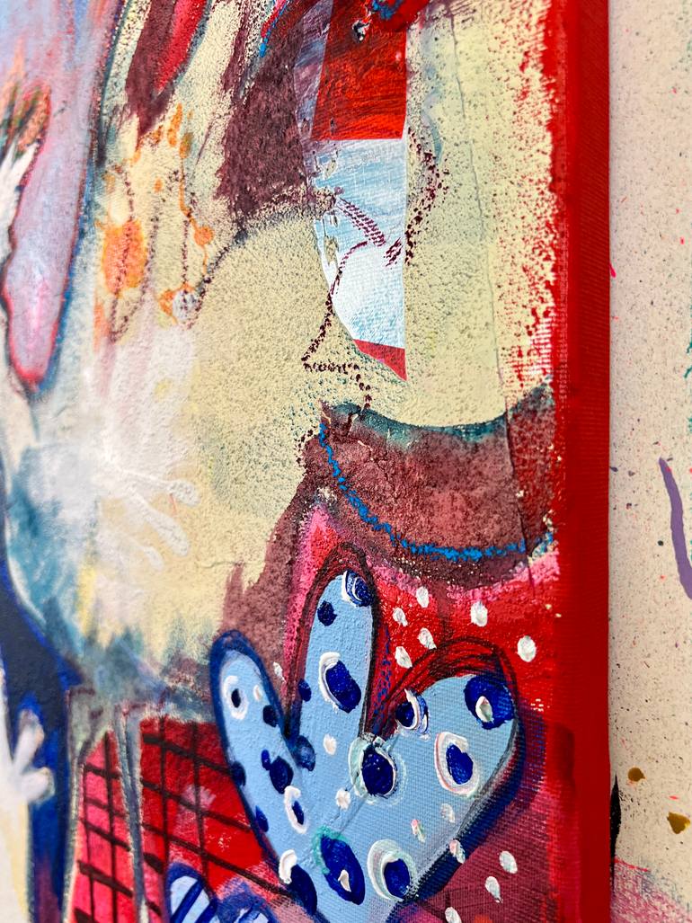 Original Abstract Expressionism Animal Painting by Fredi Gertsch