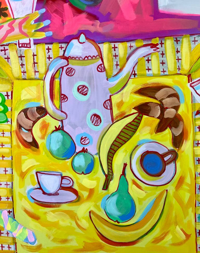 Original Abstract Expressionism Animal Painting by Fredi Gertsch