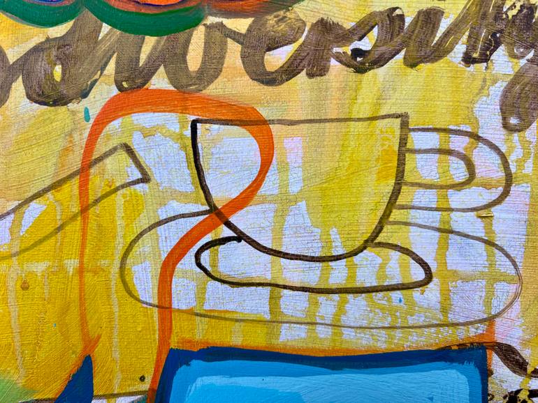 Original Abstract Expressionism Animal Painting by Fredi Gertsch