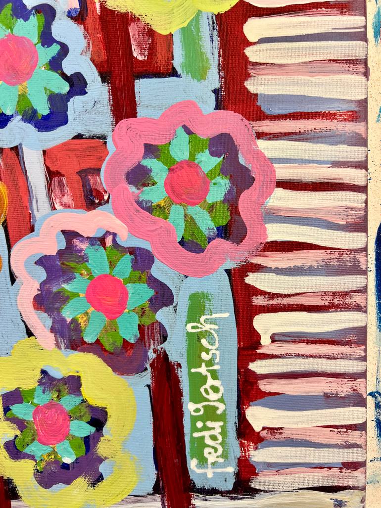 Original Abstract Expressionism Animal Painting by Fredi Gertsch