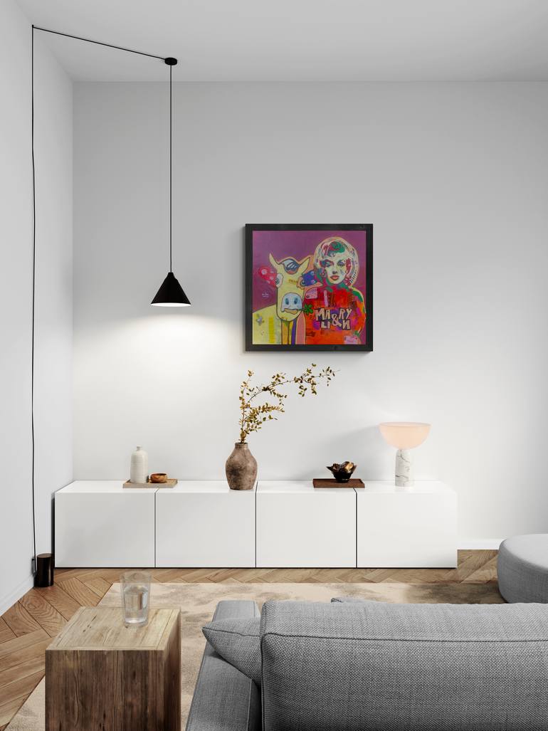 Original Abstract Expressionism Animal Painting by Fredi Gertsch
