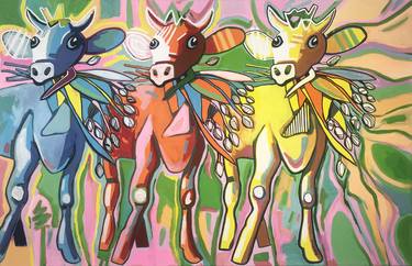 Print of Pop Art Animal Paintings by Fredi Gertsch