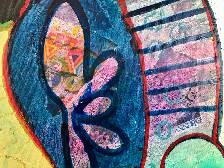 Original Abstract Expressionism Animal Painting by Fredi Gertsch