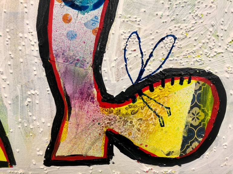 Original Abstract Expressionism Animal Painting by Fredi Gertsch