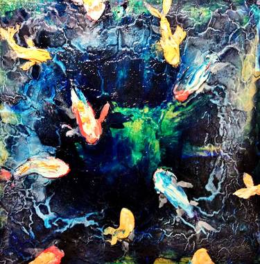 Print of Abstract Fish Paintings by Brandon David Henrie