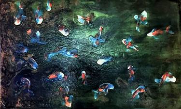 Print of Abstract Fish Paintings by Brandon David Henrie