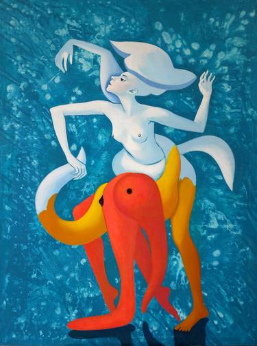 Original Figurative Nude Paintings by Anastasia Russa