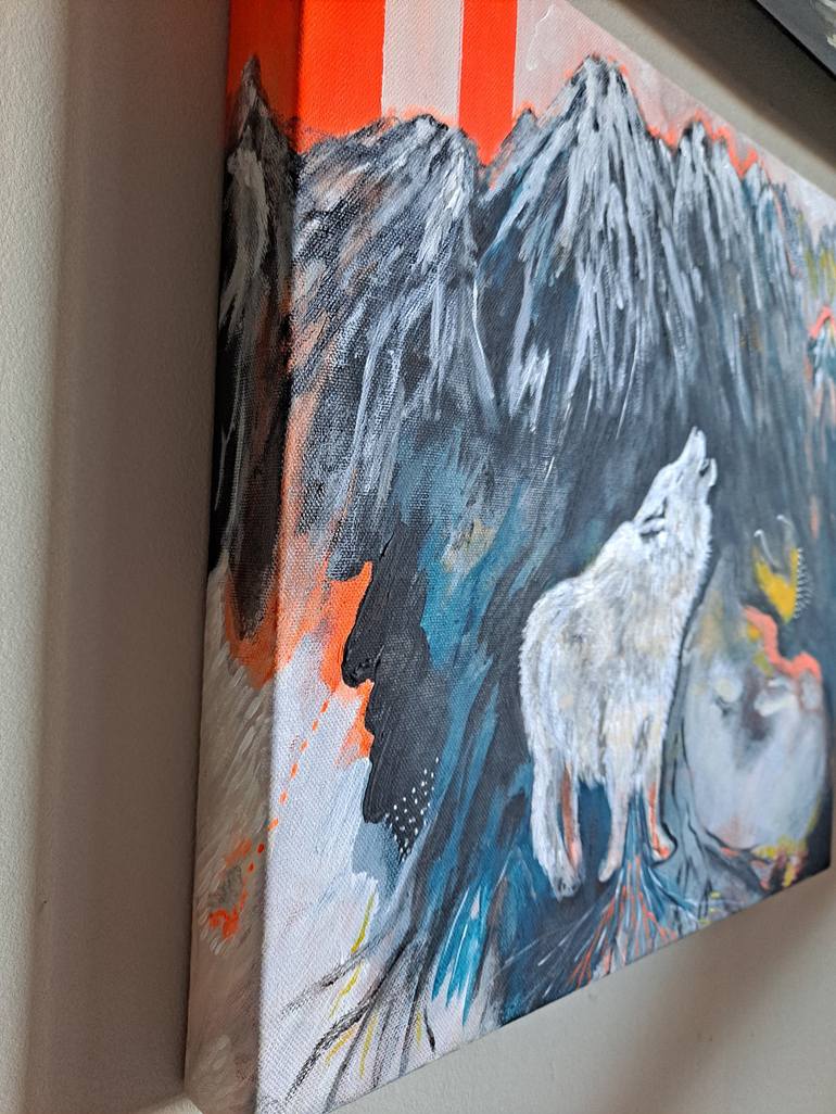 Original Contemporary Animal Painting by DOMINAULT EVELYNE