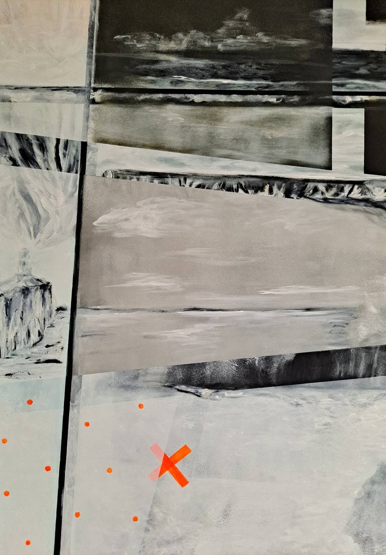 Original Abstract Painting by Dominault Evelyne