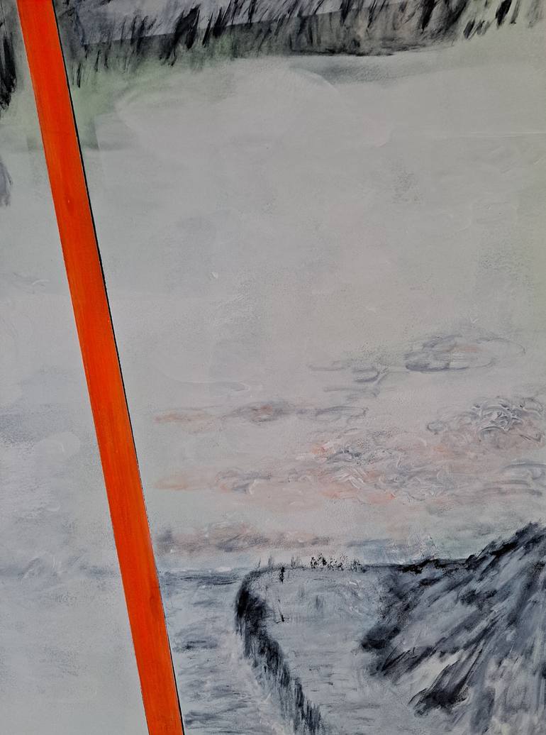 Original Abstract Painting by Dominault Evelyne