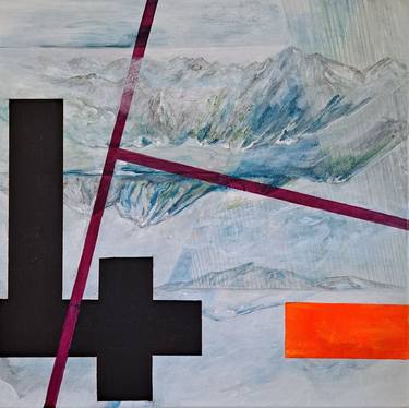 abstract landscape/black cross thumb