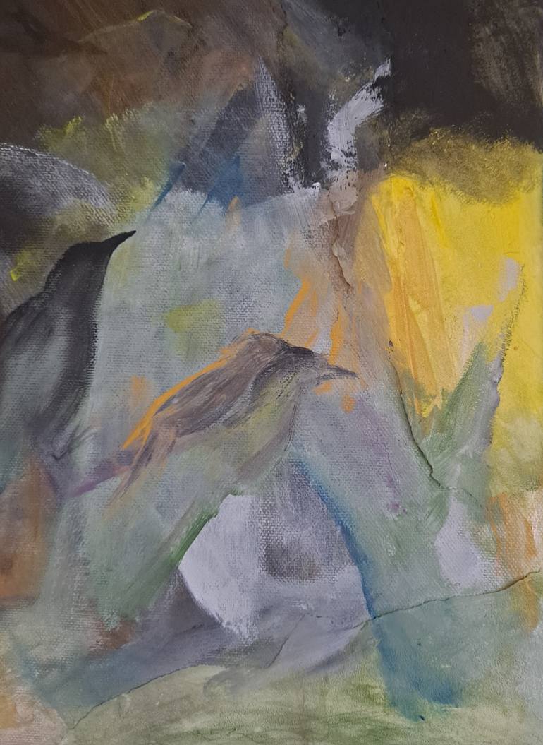 Original Abstract Painting by Dominault Evelyne