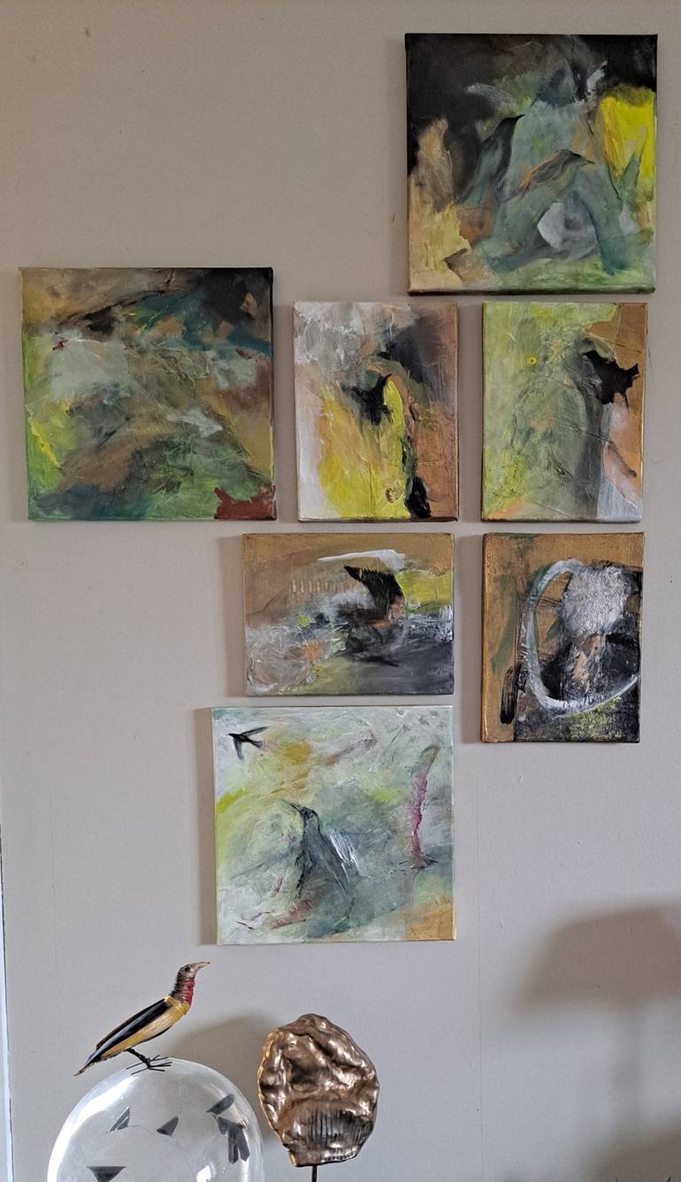 Original Abstract Painting by Dominault Evelyne
