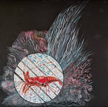 Original Fish Paintings by DOMINAULT EVELYNE