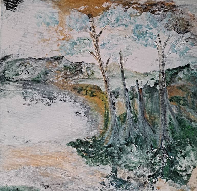 Original Landscape Painting by DOMINAULT EVELYNE