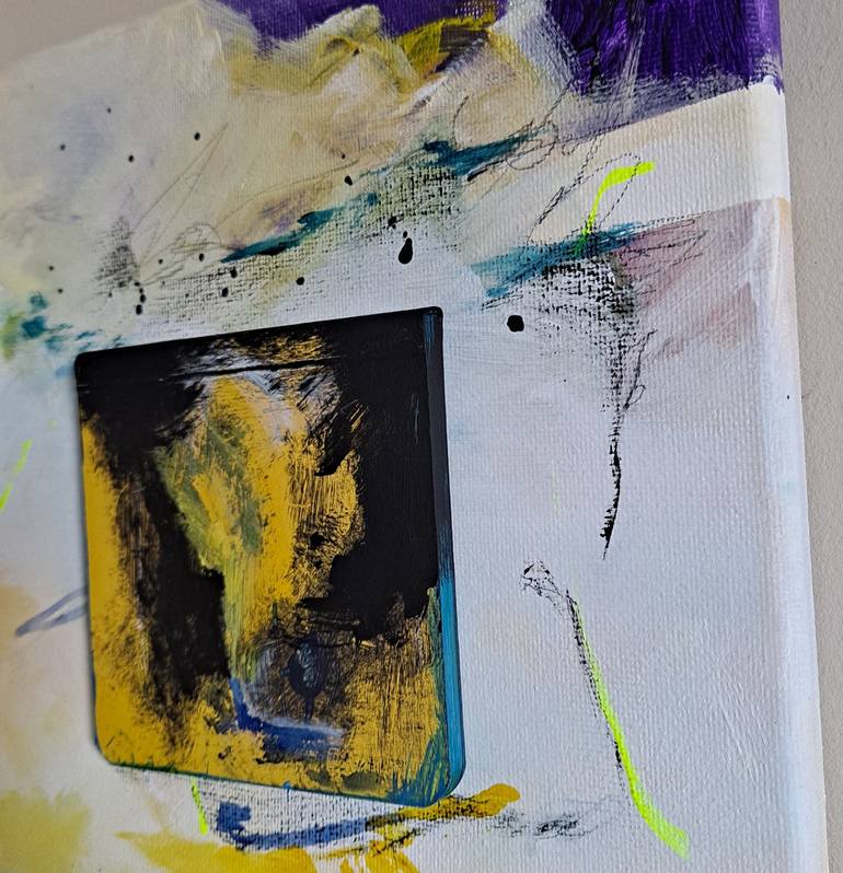 Original Abstract Painting by DOMINAULT EVELYNE