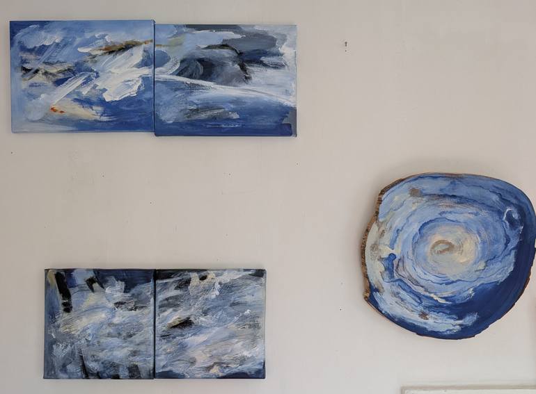 Original Contemporary Abstract Painting by Dominault Evelyne