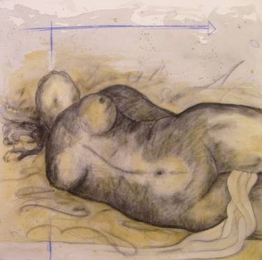 Original Figurative Nude Paintings by DOMINAULT EVELYNE