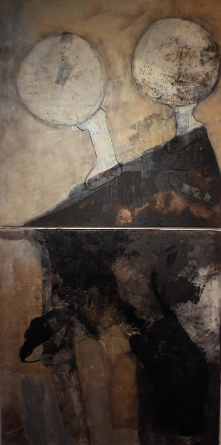 Original Abstract Paintings by Dominault Evelyne
