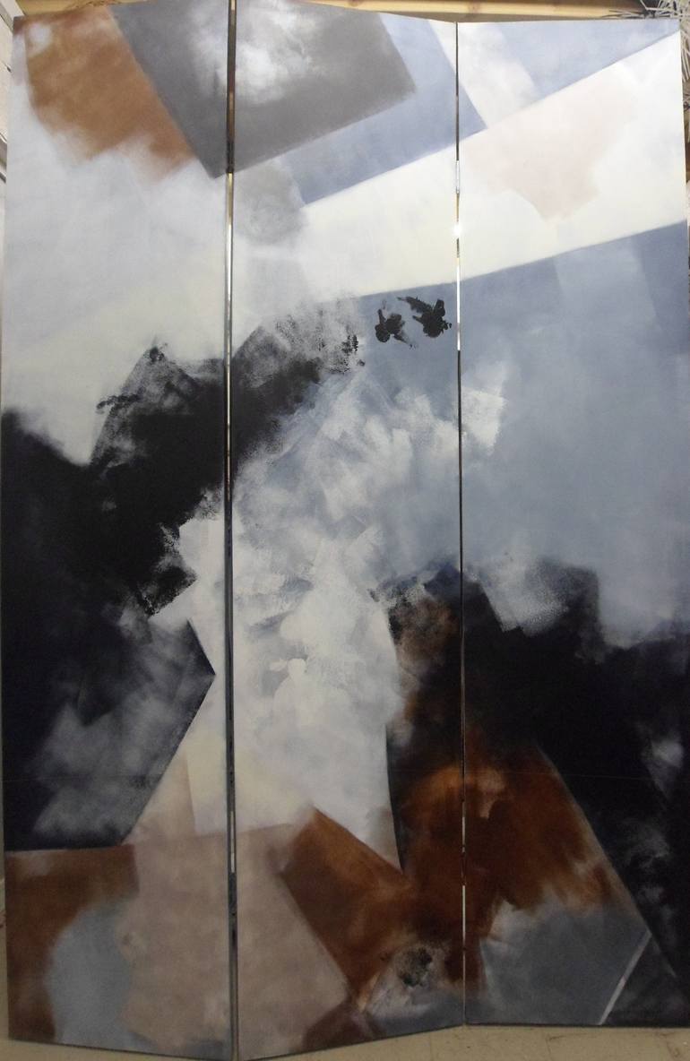Original Abstract Painting by Dominault Evelyne