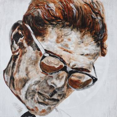 Original Portraiture Celebrity Paintings by DOMINAULT EVELYNE