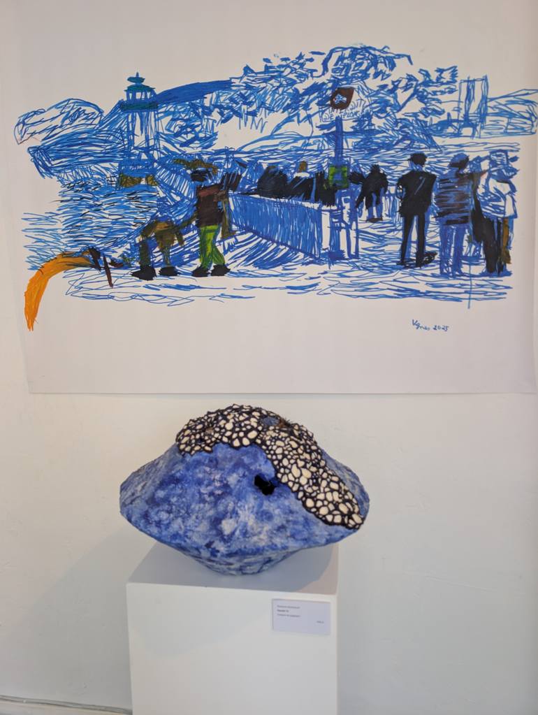 Original Minimalism Abstract Sculpture by Dominault Evelyne